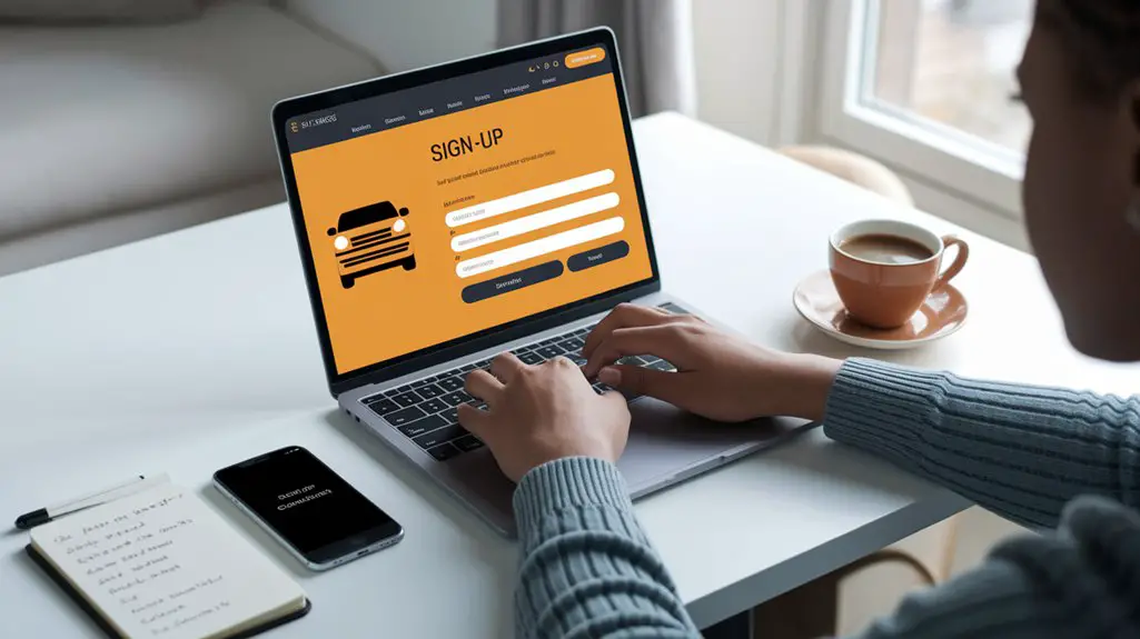 create your account setup